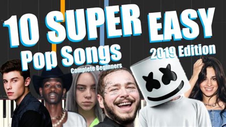 10 Super Easy Beginner Pop Songs Anyone Can Play on the Piano - pop songs mashed