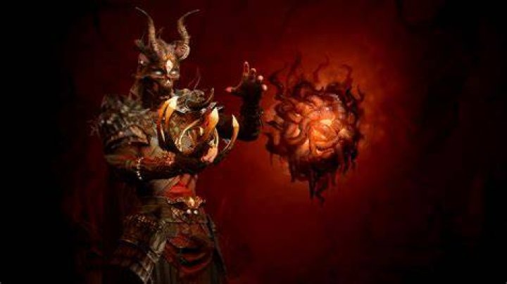 A Diablo IV character surrounded by enemies.