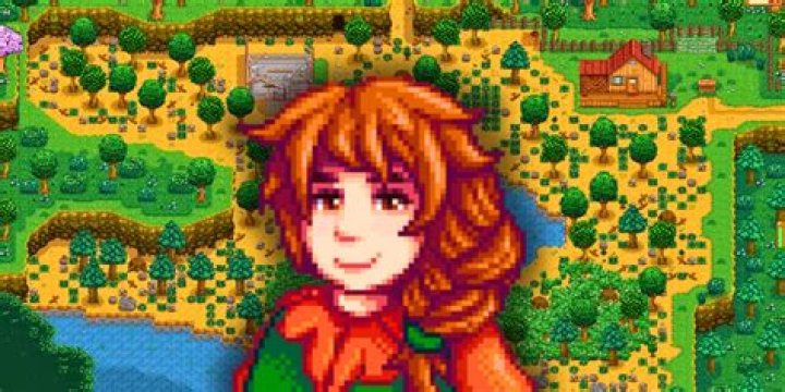 A player exploring their farm in Stardew Valley.