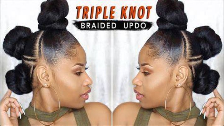 Bantu knots updo Bantu knots updo