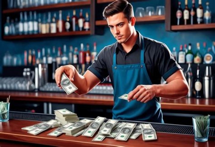 bartender dollar check