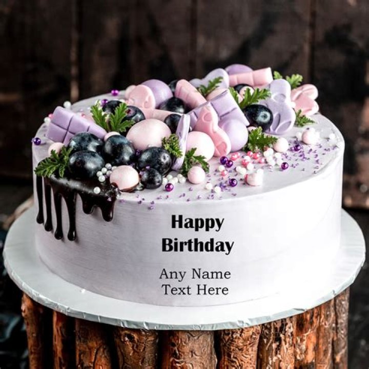 Birthday cake with name
