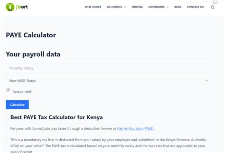 calculate PAYE