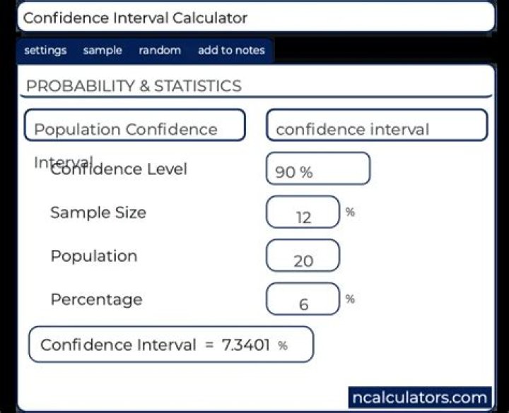 confidence interval calculator confidence interval calculator