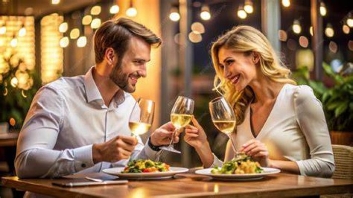 Couple eating