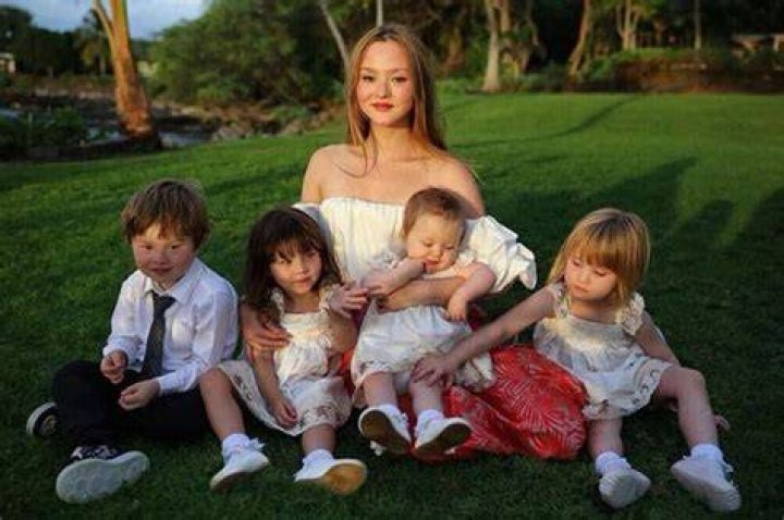 Devon Aoki and her children on the photoshoot for AddidasXIVYPark.