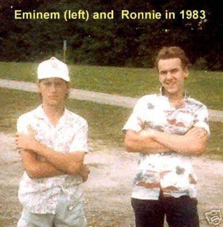Eminem with his uncle ROnnie
