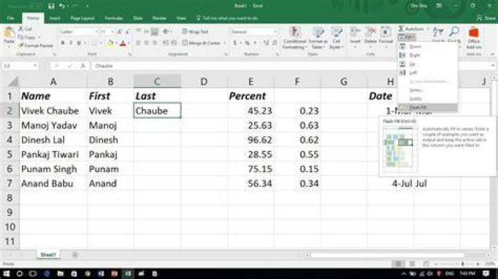 Flash Fill Excel 2016 Flash Fill Excel 2016