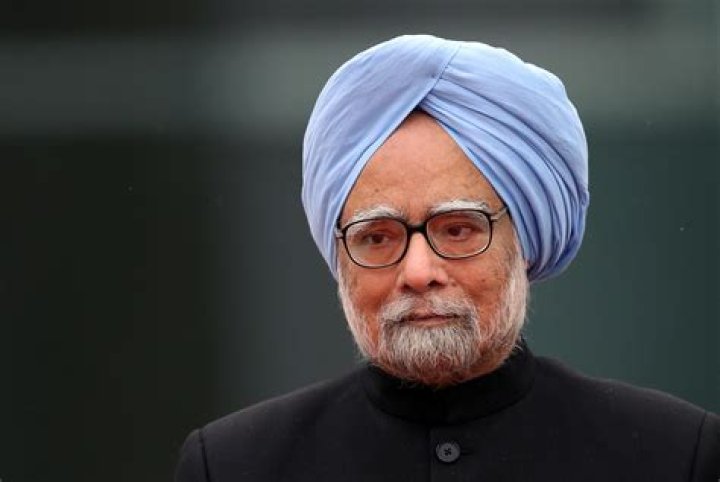 Former Indian Prime Minister Manmohan Singh with his family