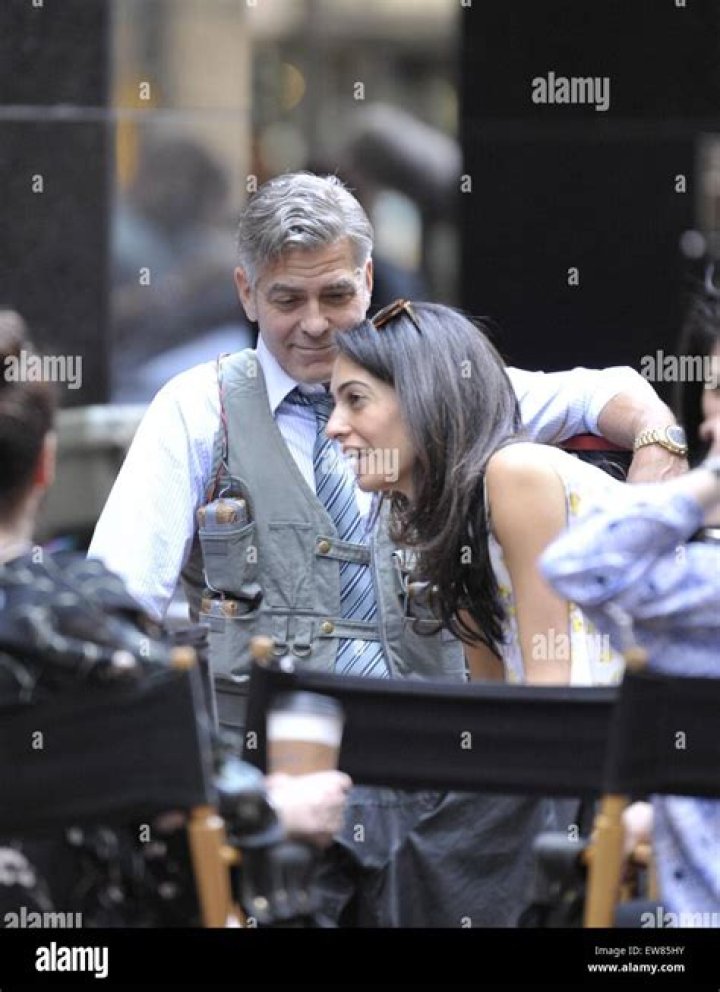 George Clooney on the set of 'Batman & Robin'