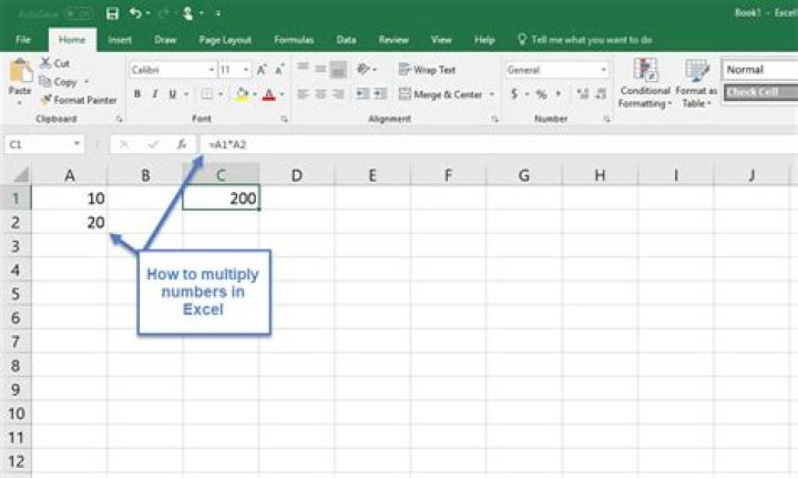 how to multiply in Excel
