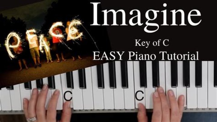 Imagine -John Lennon (Key of C)//EASY Piano Tutorial - 4 Chord Songs