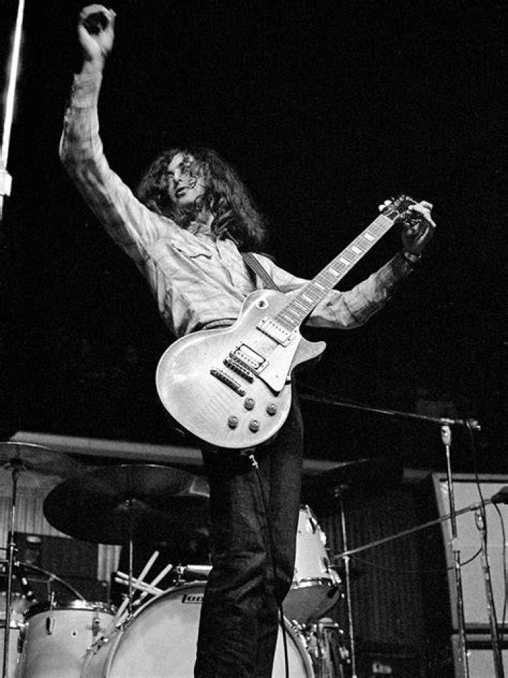 Jimmy Page inside his home