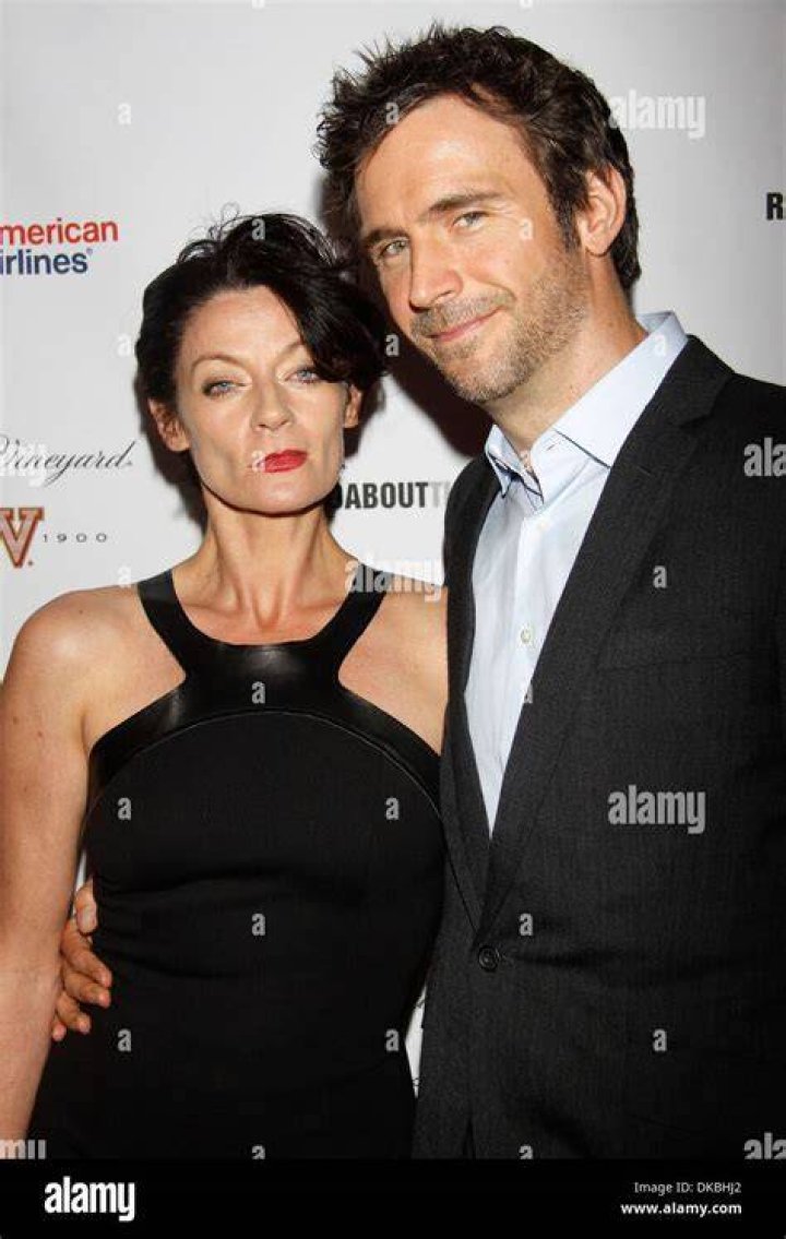 Michelle Gomez with husband Jack Davenport and son Harry Davenport.