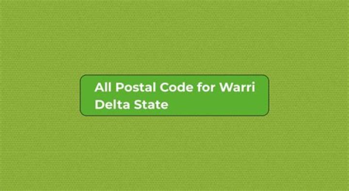 Postal code for Warri Postal code for Warri