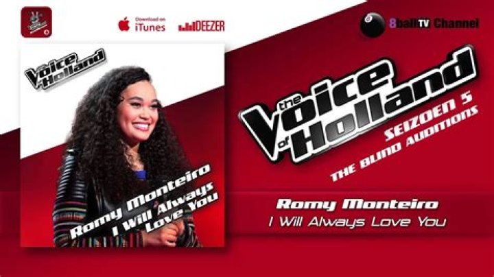 Romy Monteiro - I Will Always Love You (The Blind Auditions | The voice of Holland 2014) - the voice whitney houston run to you