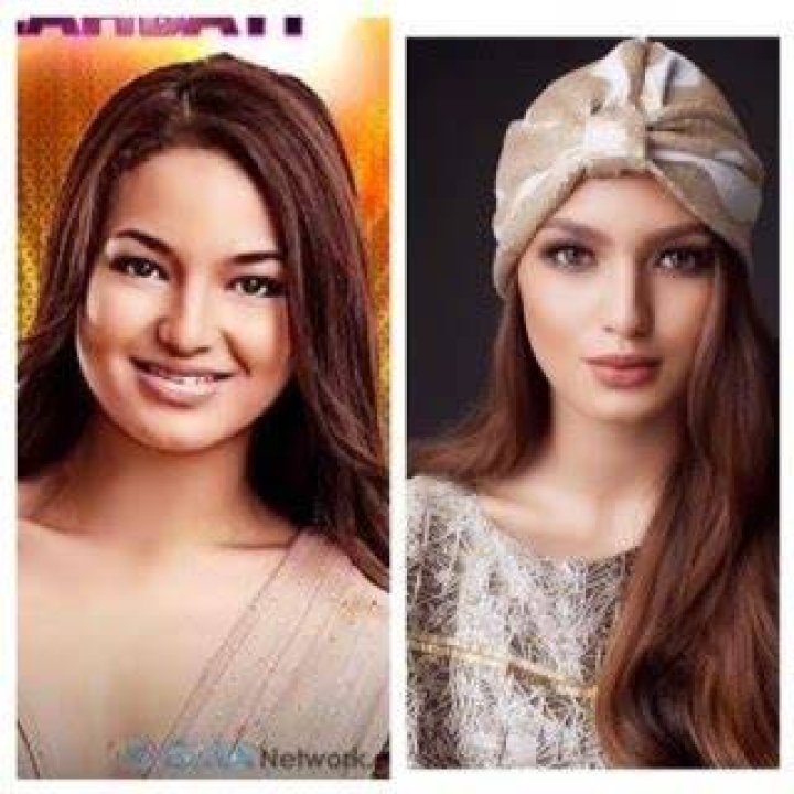 Sarah Lahbati before surgery