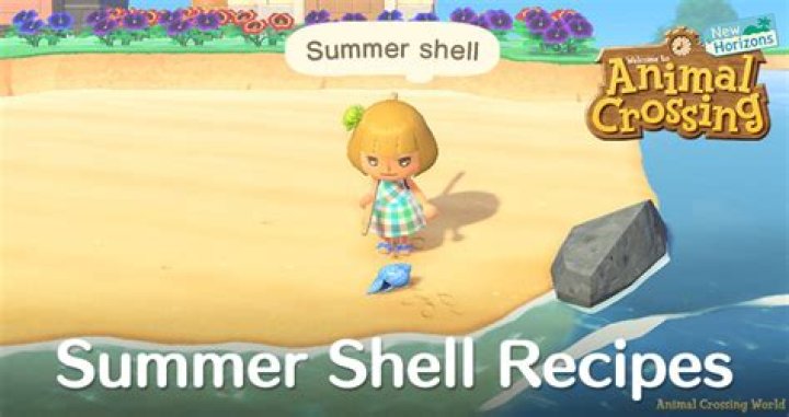 summer shells items animal crossing