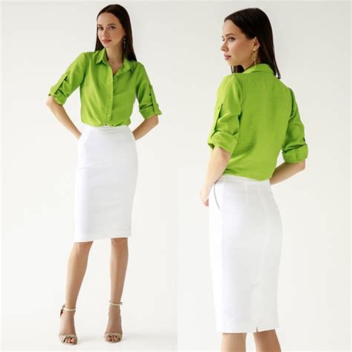 white pencil skirt